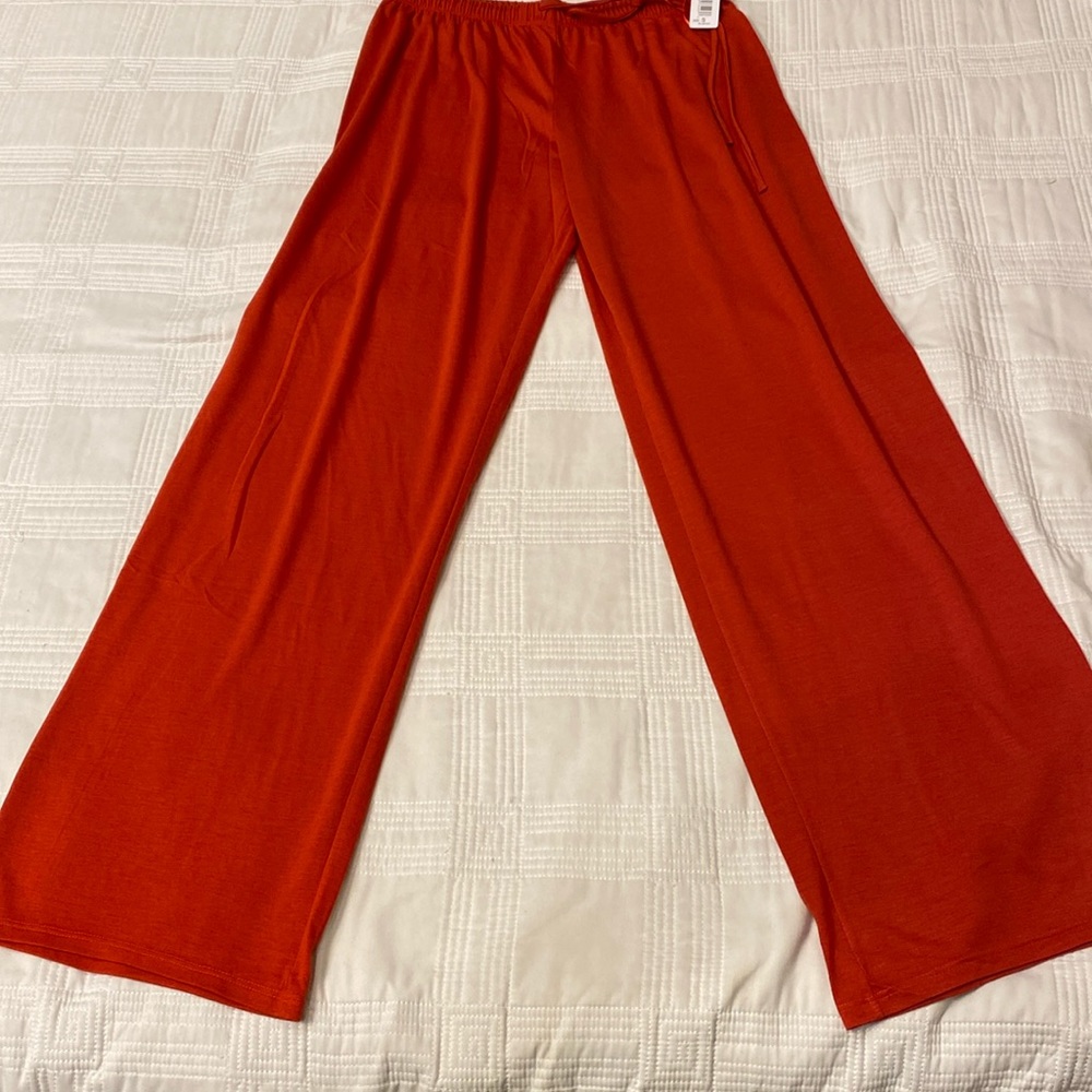 Natori comfy Congo Orange comfy pants size s NWT (OL)
